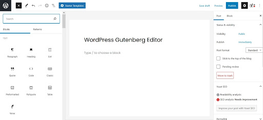 Gutenberg Block Editor