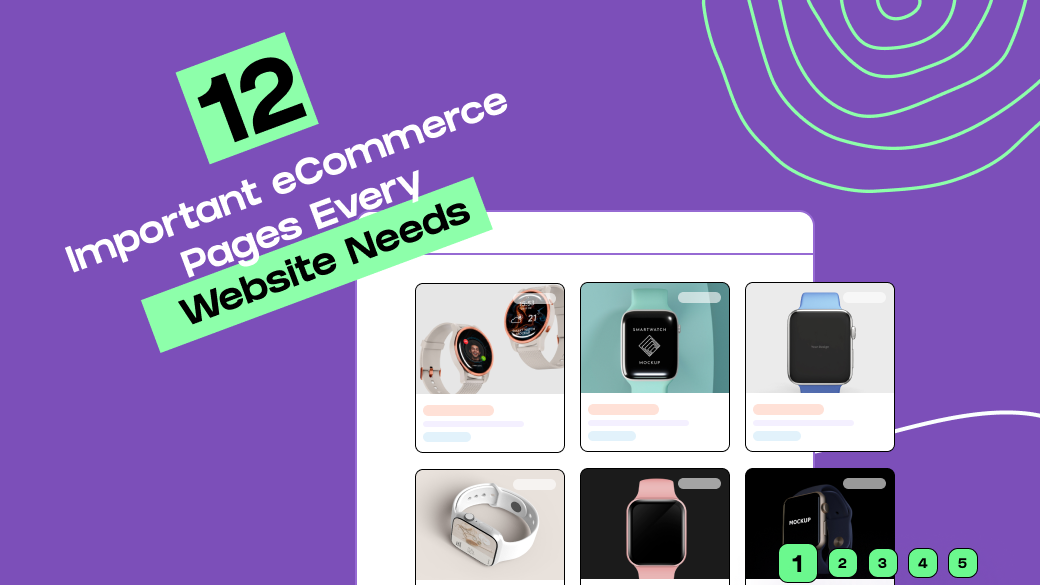 eCommerce pages